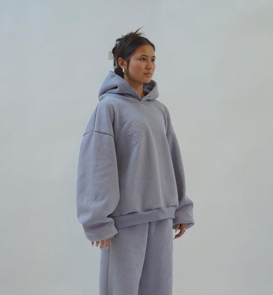 GREY Cloud N9ne Hoodie - SIZE MEDIUM