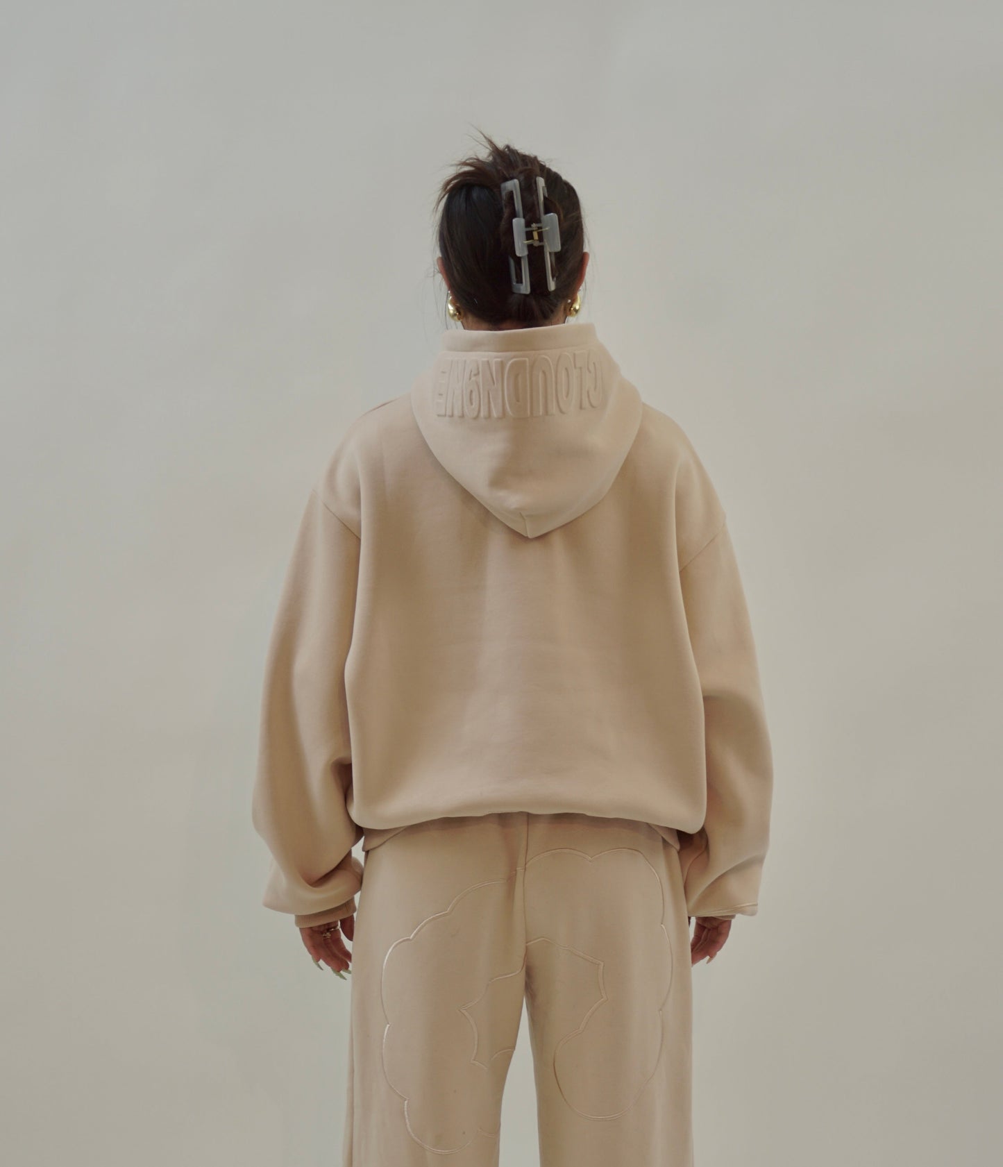 GREY Cloud N9ne Hoodie - SIZE MEDIUM