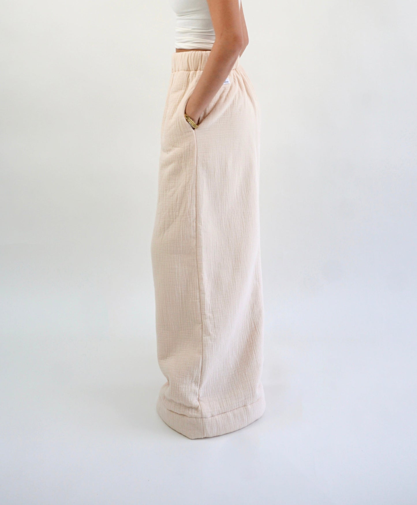 Homebody Regular Blanket Pants - Beige - SIZE M