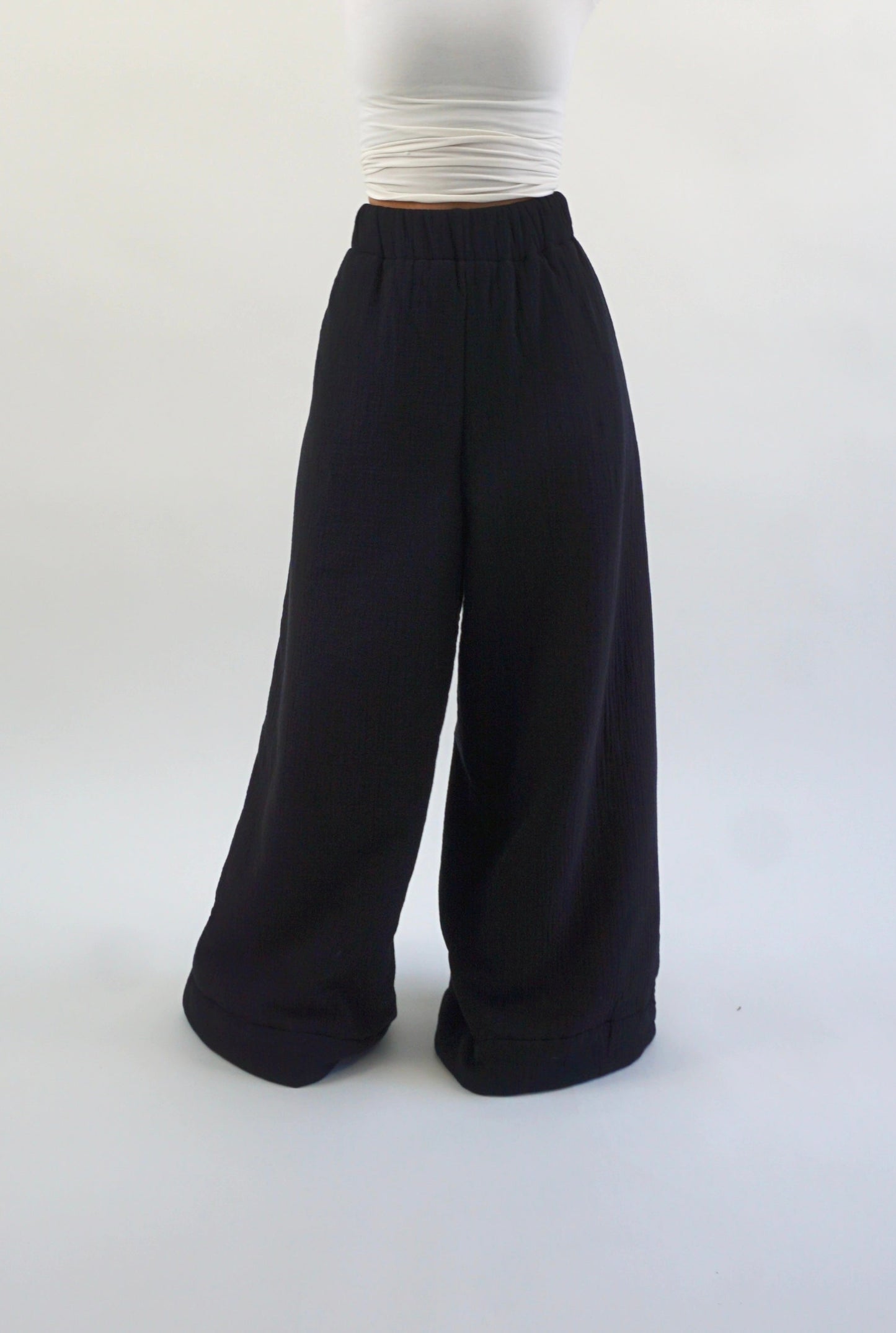 Homebody Regular Blanket Pants - Black