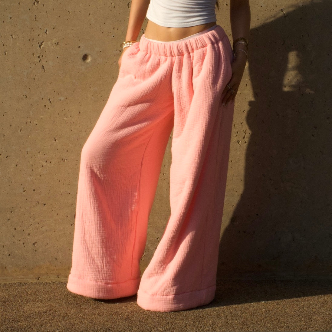 Homebody Low Rise Blanket Pants - Pink - Size Small