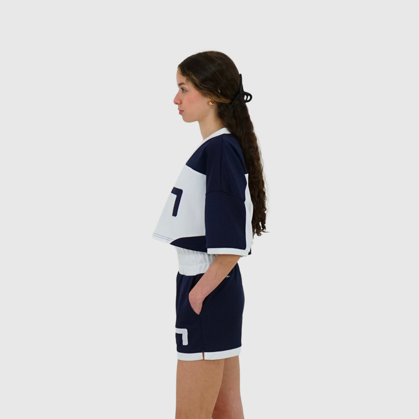 07' Cropped Jersey Crewneck - Size M