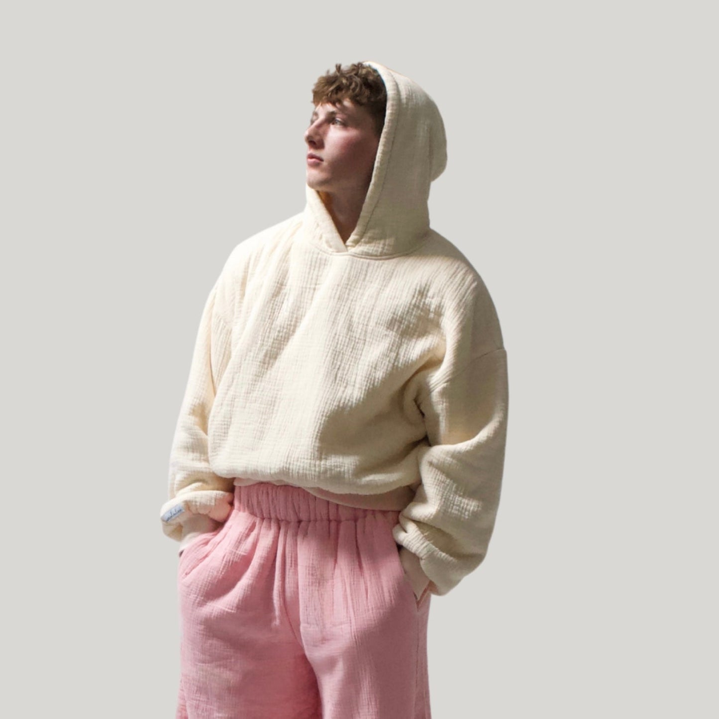 Homebody Hoodie - Beige - Size Small